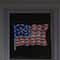 14" July 4th American Flag Lighted Window Silhouette Decoration